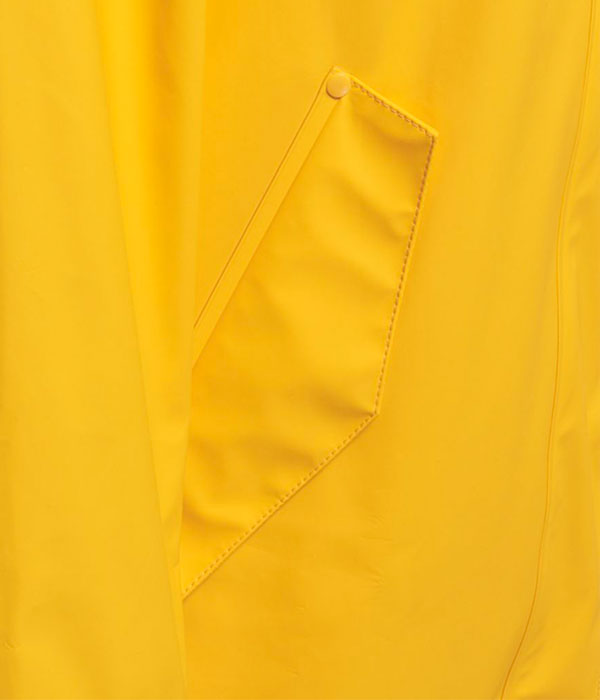 Hummel Joy regnkåpe gul closeup